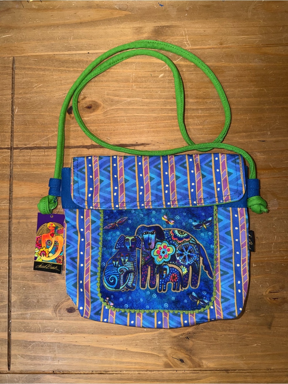 NWT Laurel Burch Cloth Dog Purse